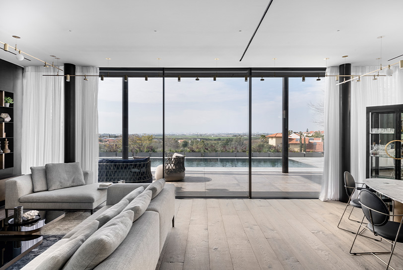 מערכת חלונות הזזה מינימל סביון